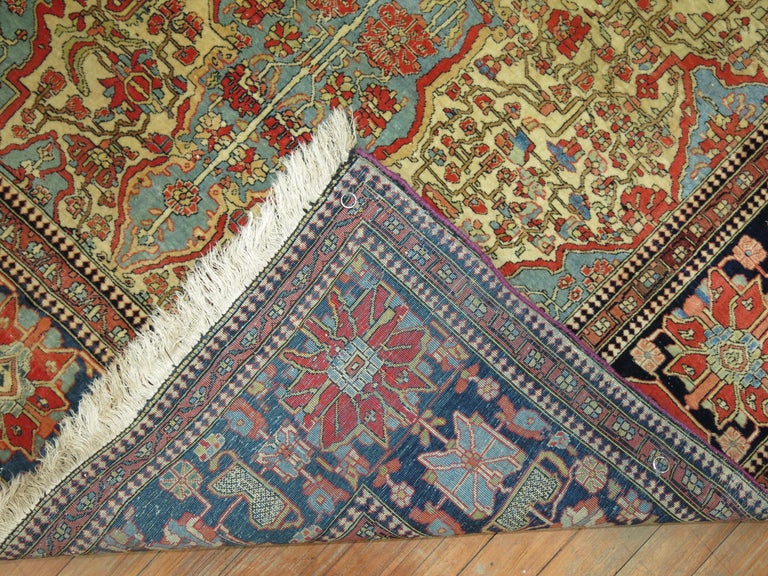Antique Mohtasham Kashan Rug at 1stDibs