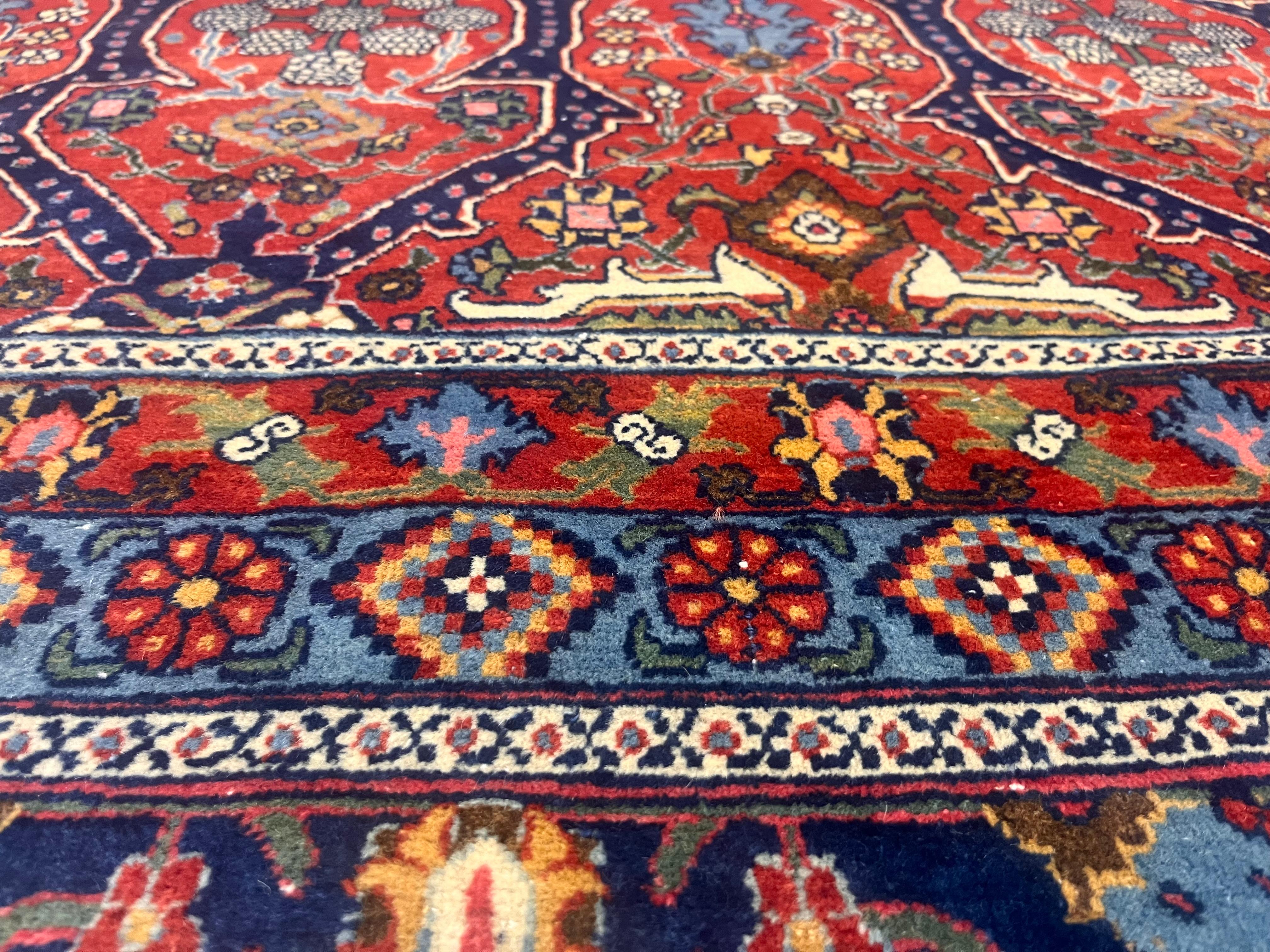 Antiker Mohtasham-Teppich 10'5