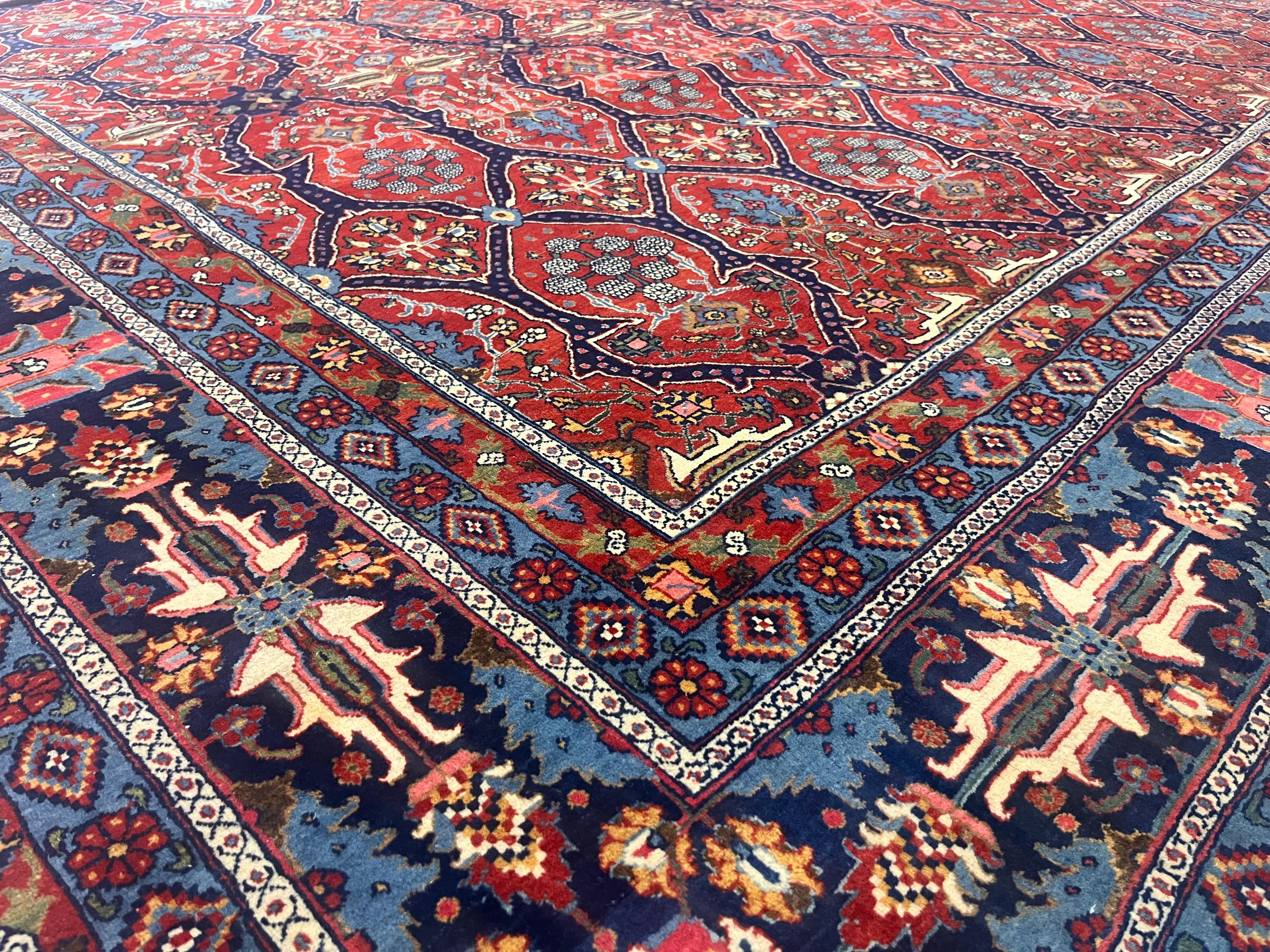 Antiker Mohtasham-Teppich 10'5