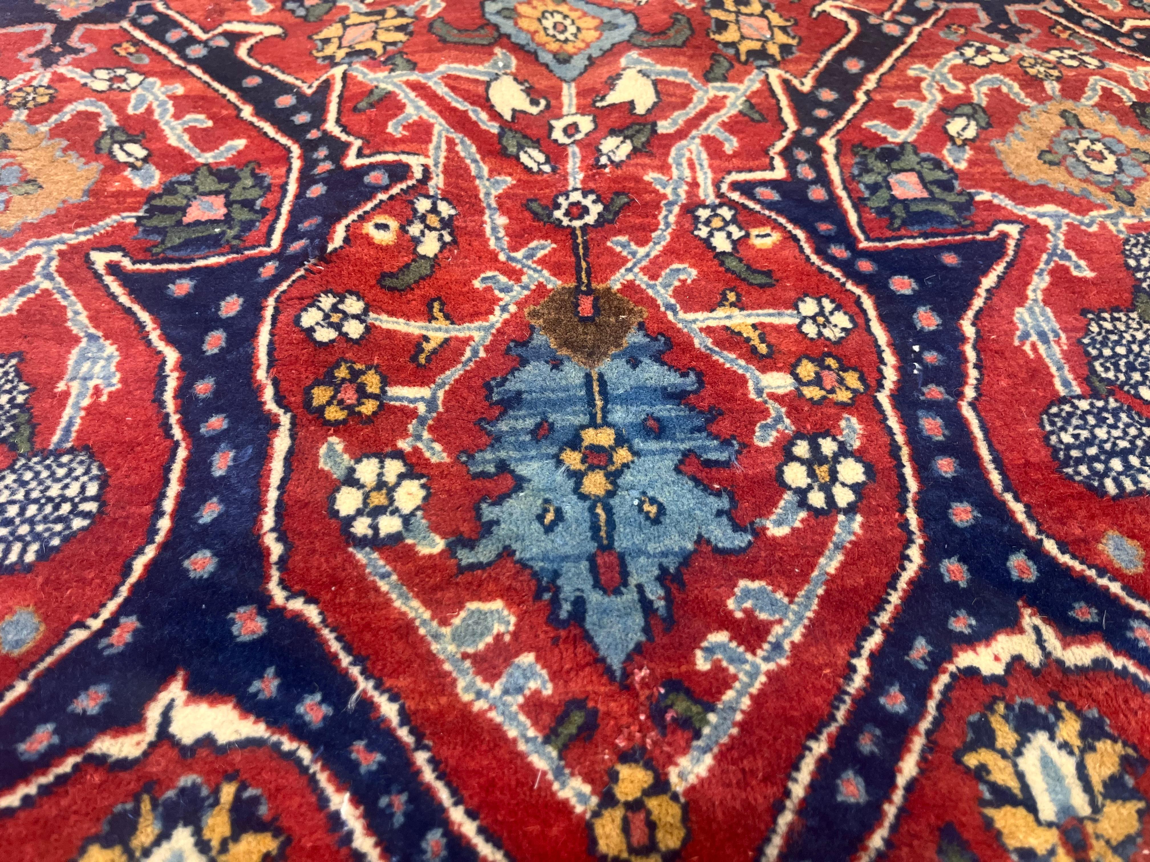 Antiker Mohtasham-Teppich 10'5