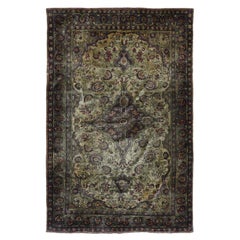 Tapis Mohtasham ancien 3'11'' x 6'2''