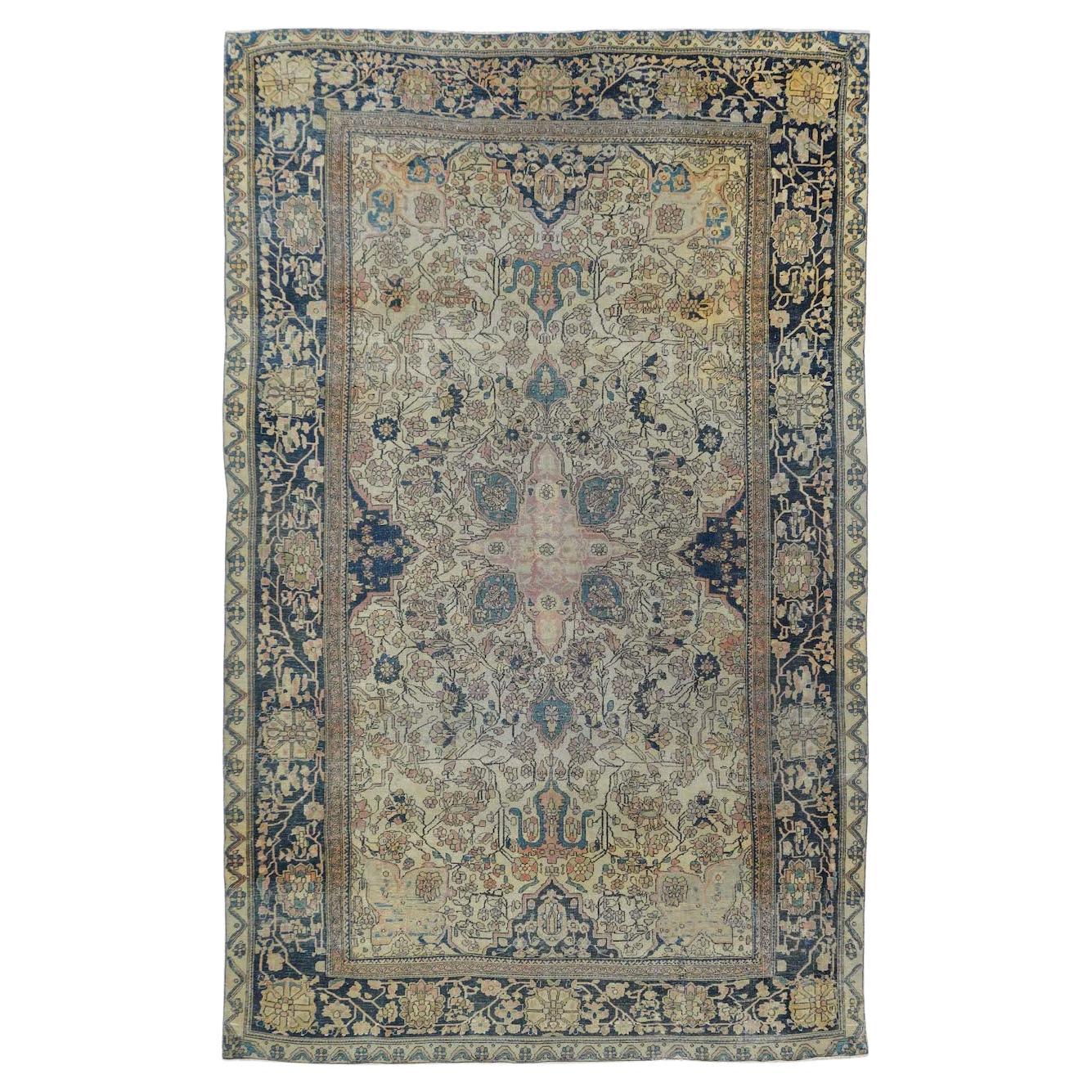 Antique Mohtasham Rug 4'2'' x 6'9''