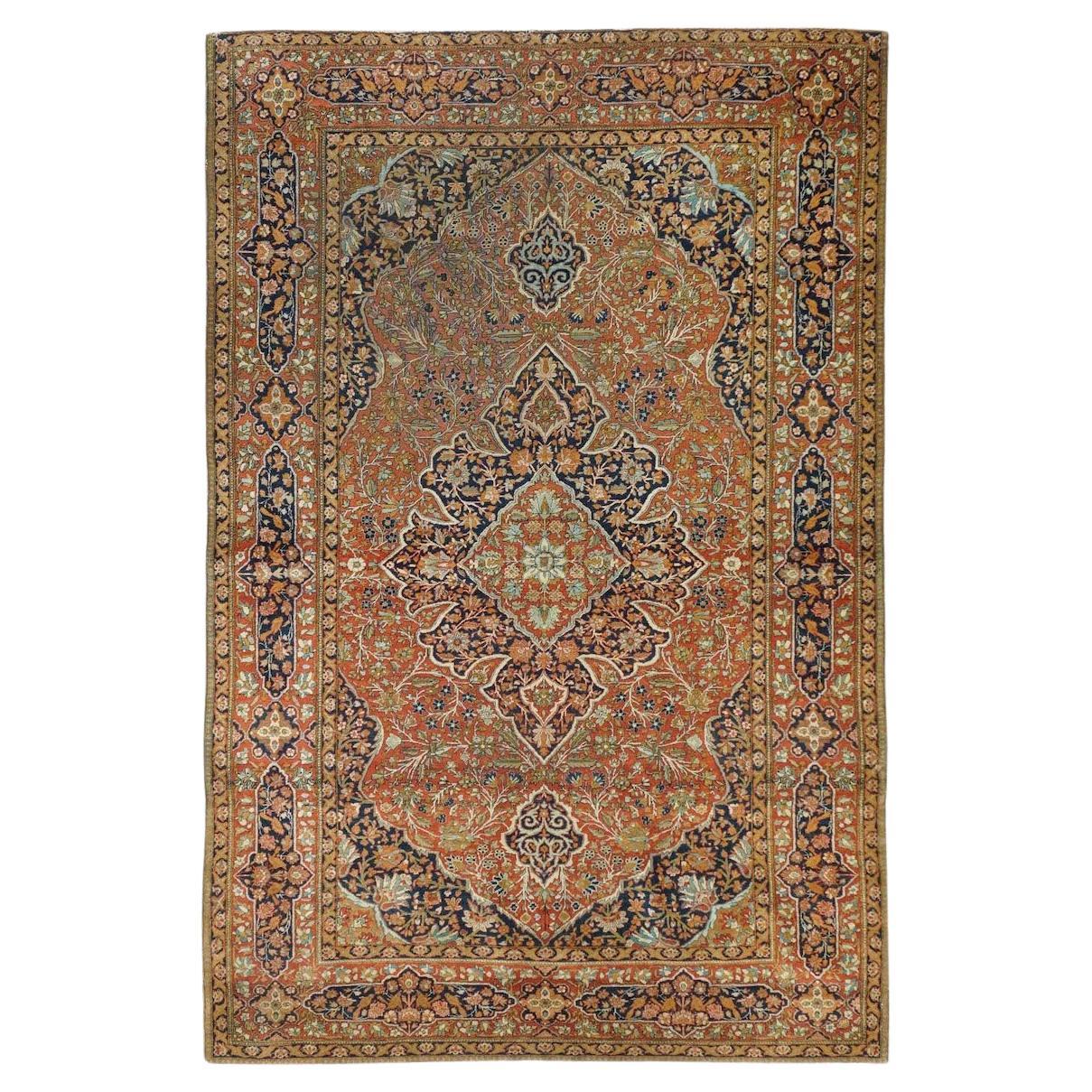 Antique Mohtasham Rug 4'4'' x 6'8''