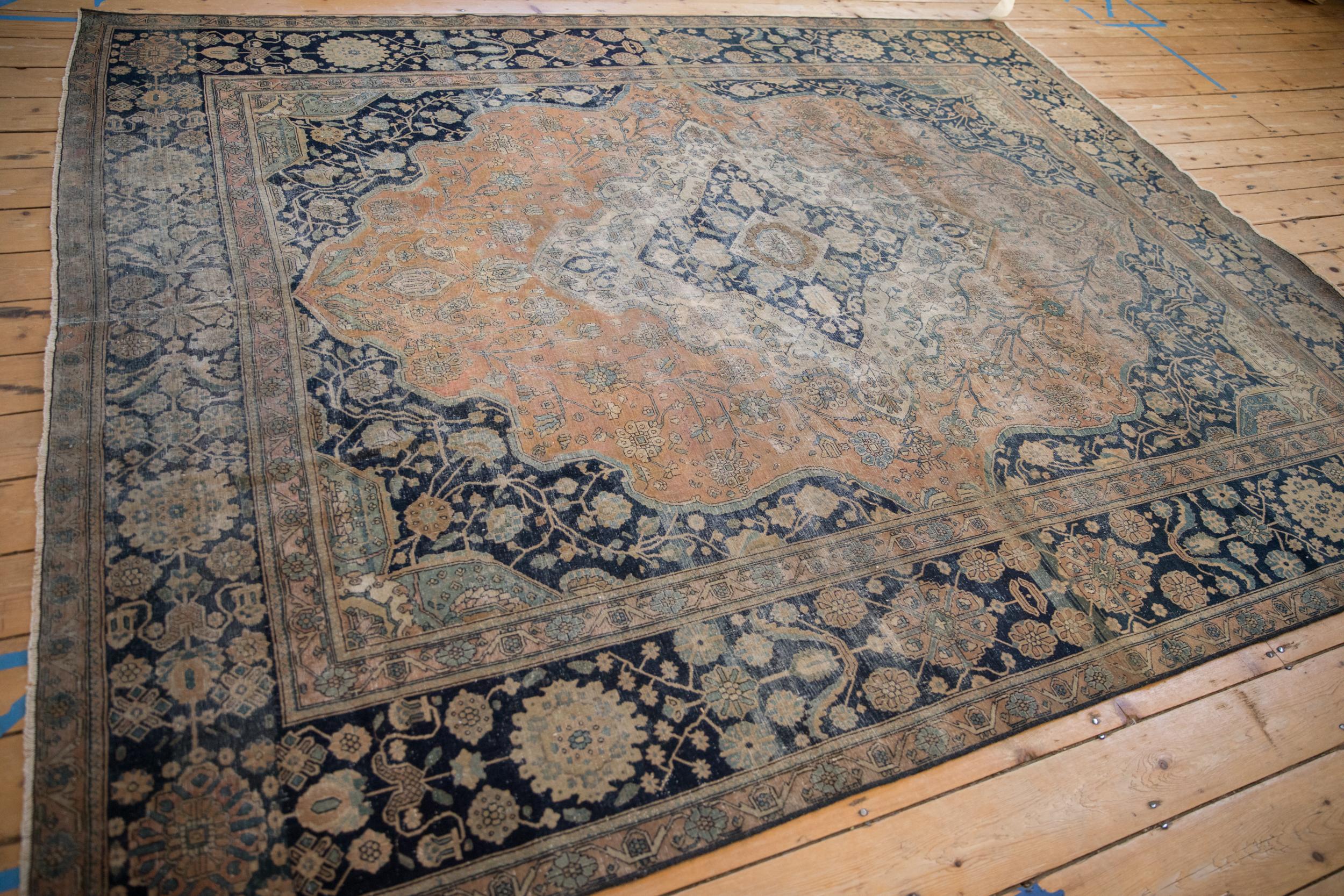 Antiker Mohtashem Kashan-Teppich im Angebot 3