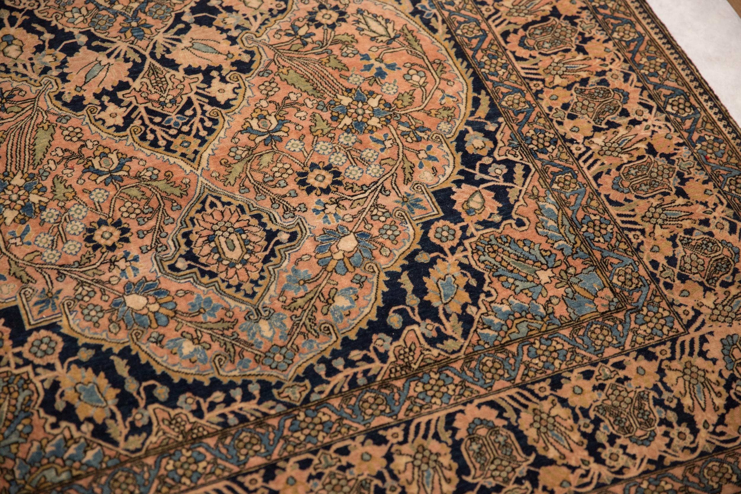 Antique Mohtashem Kashan Rug For Sale 6
