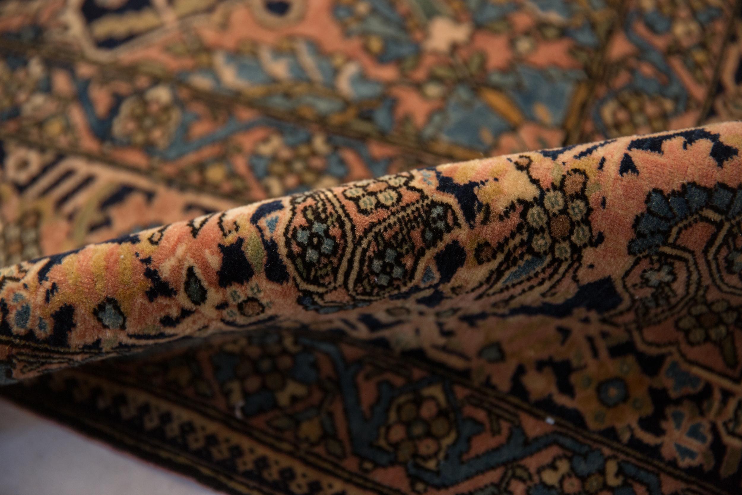Persian Antique Mohtashem Kashan Rug For Sale