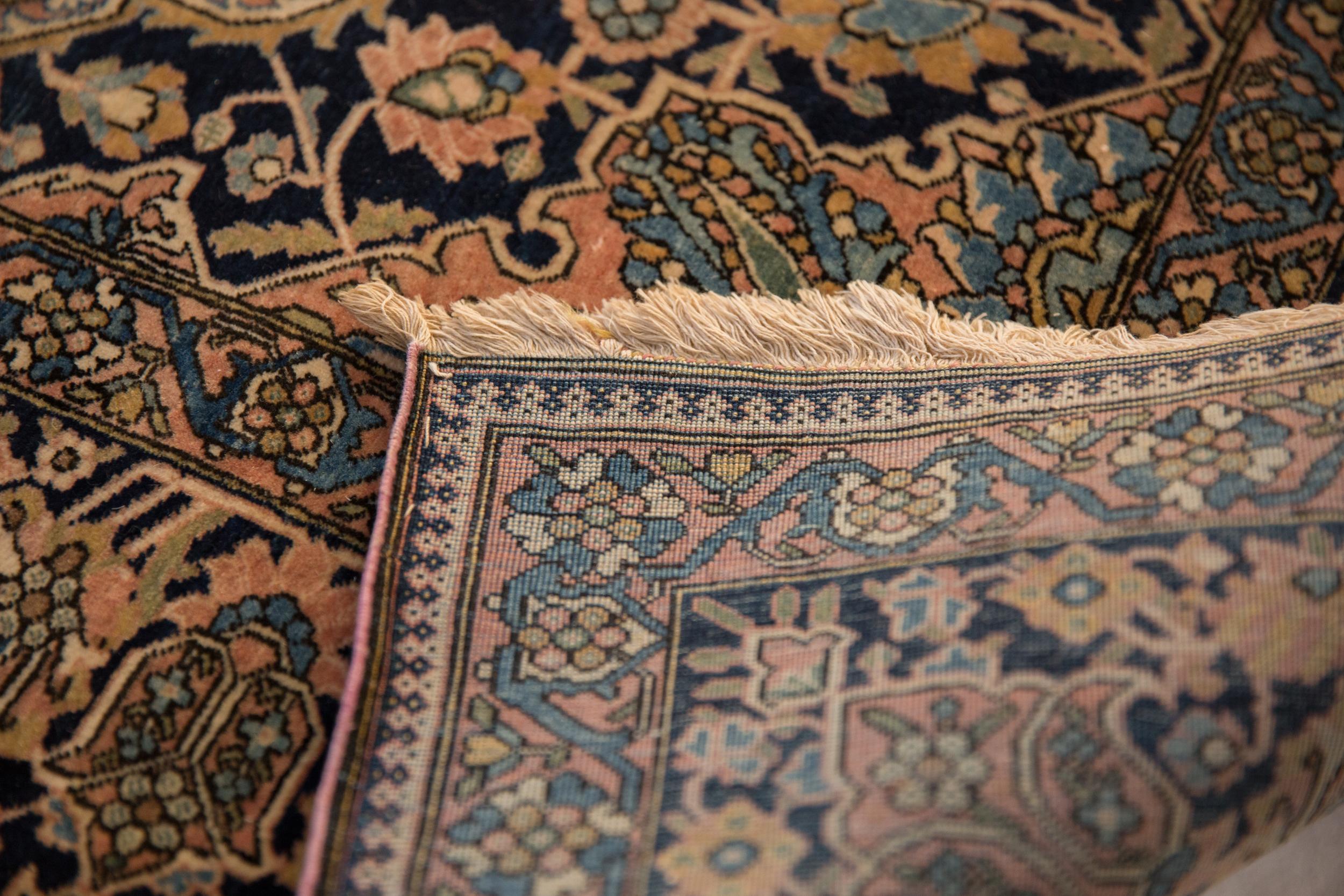 Hand-Knotted Antique Mohtashem Kashan Rug For Sale