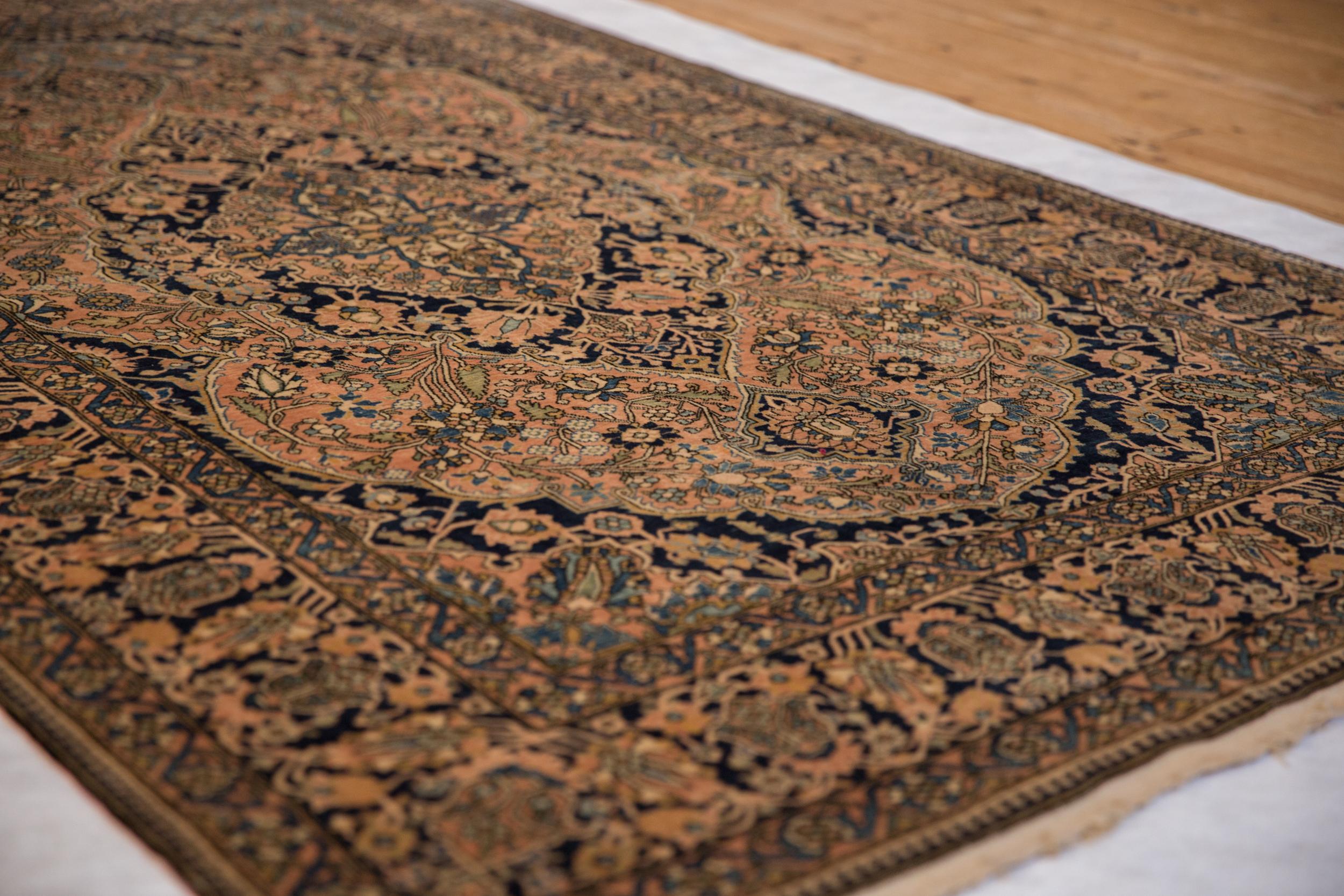 Wool Antique Mohtashem Kashan Rug For Sale