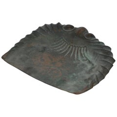 Antique Molded Copper Dust Pan