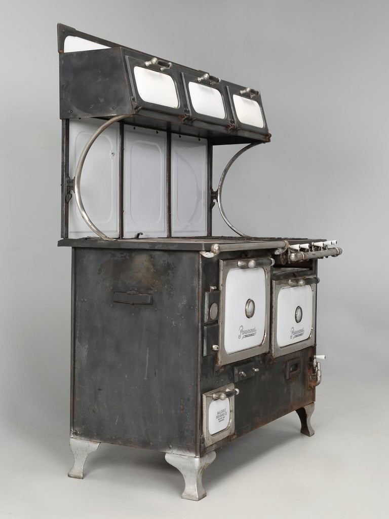Antique Monarch Paramount Range Dual Fuel Gas and Coal c1921 Unrestored