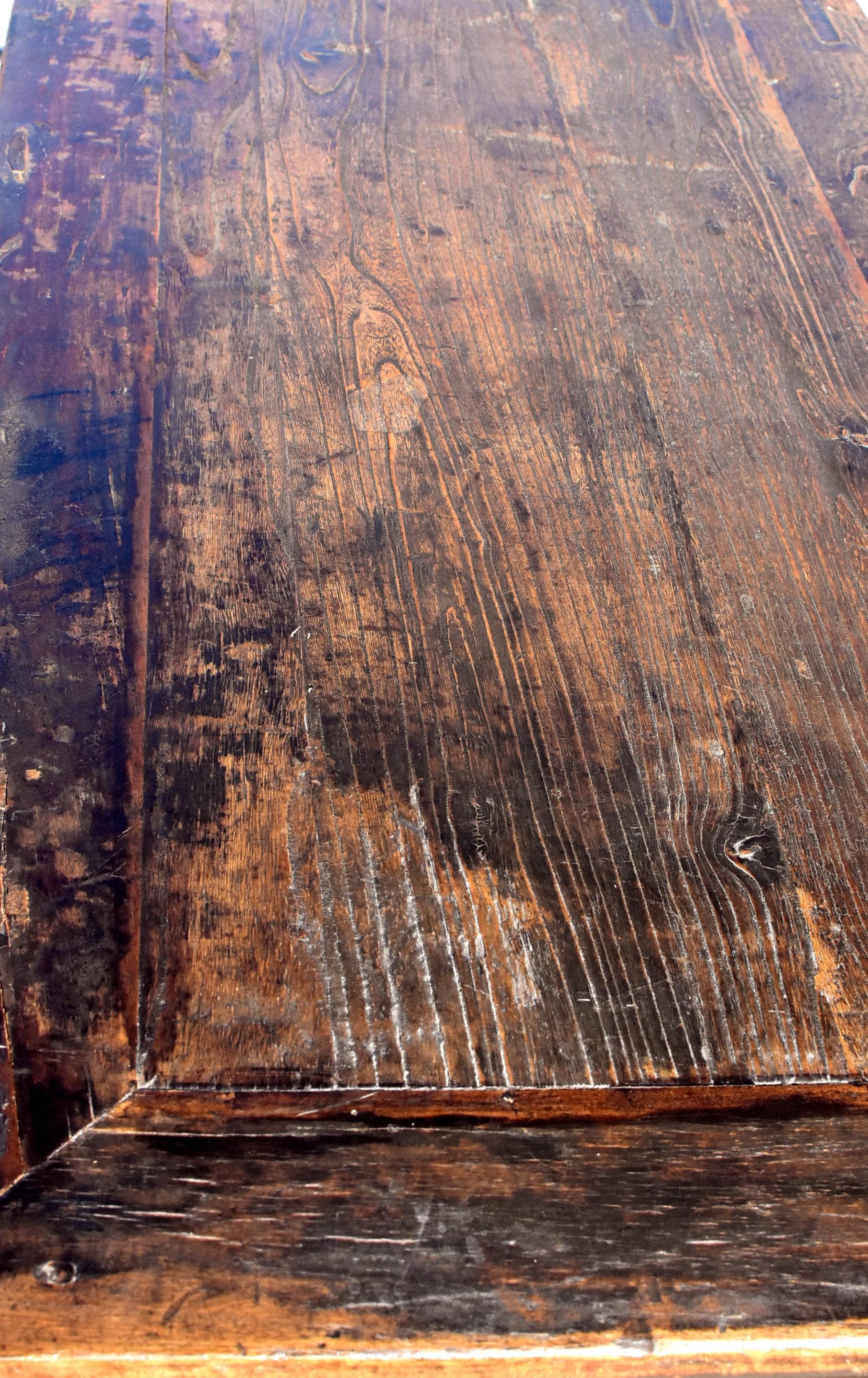 Antique Mongolian Chest Hand Painted and Carved 3