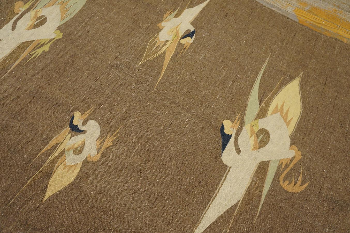 Early 20th Century Chinese Gansu Flat Weave ( 4'6'' x 7'3'' - 138 x 220 ) 3