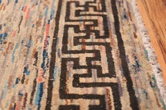 Artistic Soft Colored Antique Mongolian Area Rug 5 ft 3 in x 8 ft 9 in