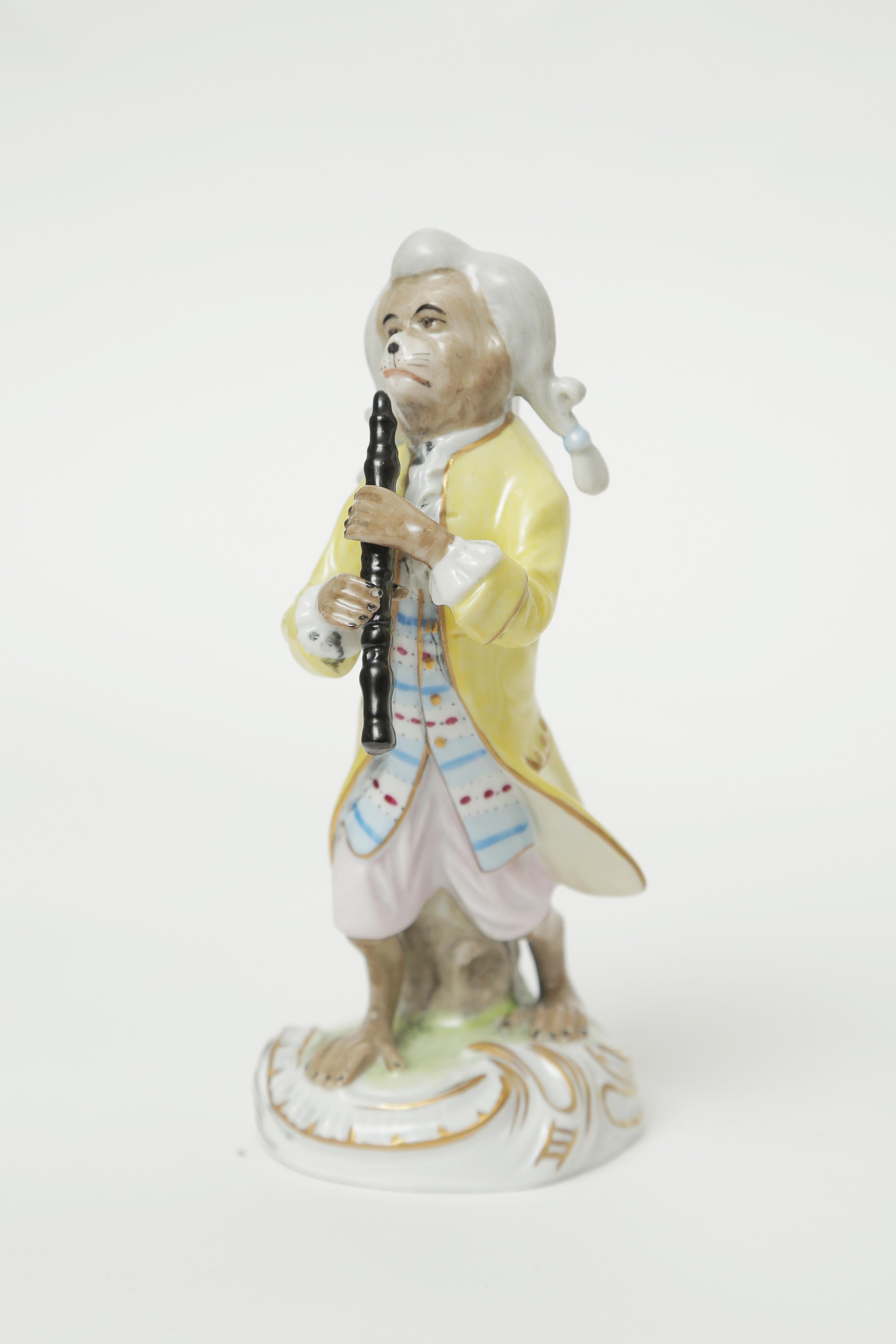 Antique Monkey Band Orchestra by Dresden, Finely Hand Painted and Whimsical 4