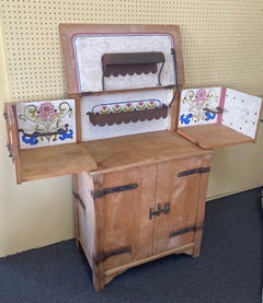 Antique Monterey "Prohibition" Bar Cabinet by Mason Manufacturing of California