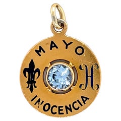 Antique Month of May Gold Charm
