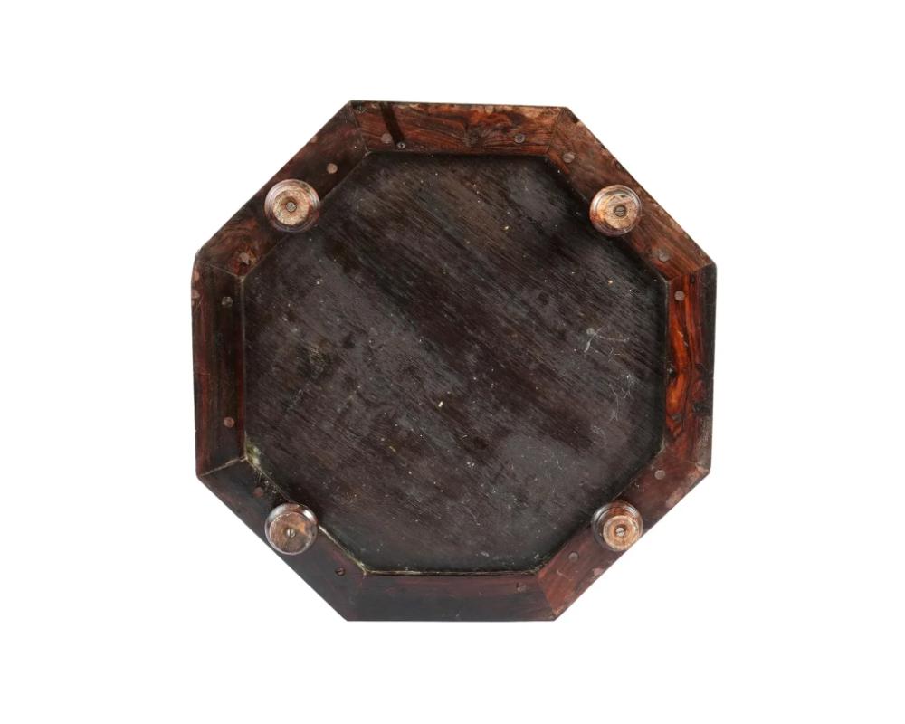 XIXe siècle Ancienne boîte à bijoux anglo-indienne monumentale en bois avec marqueterie représentant des moutons en vente