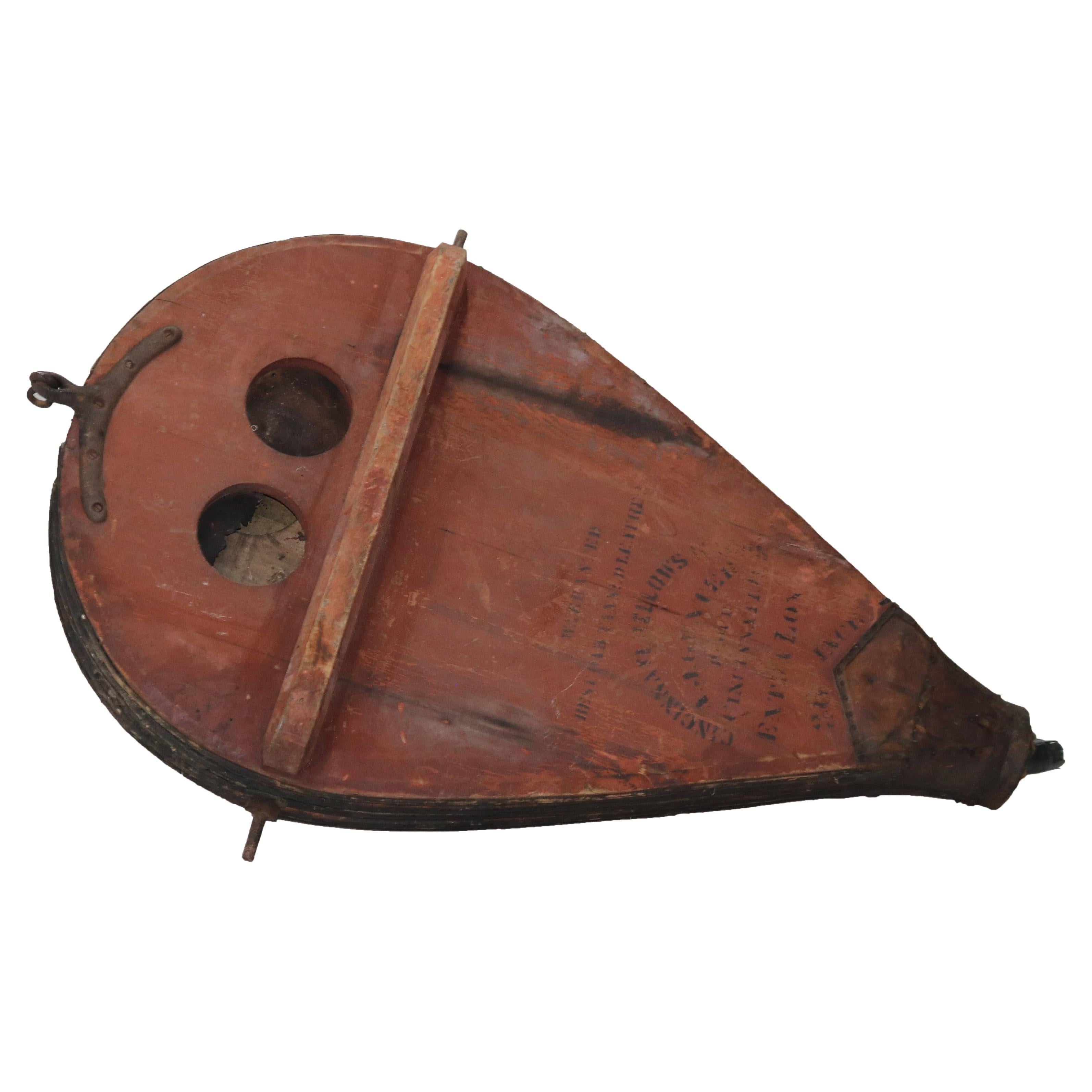 Antique Monumental Blacksmith Furnace Bellows By Cincinnati Bellow Works 19thC For Sale