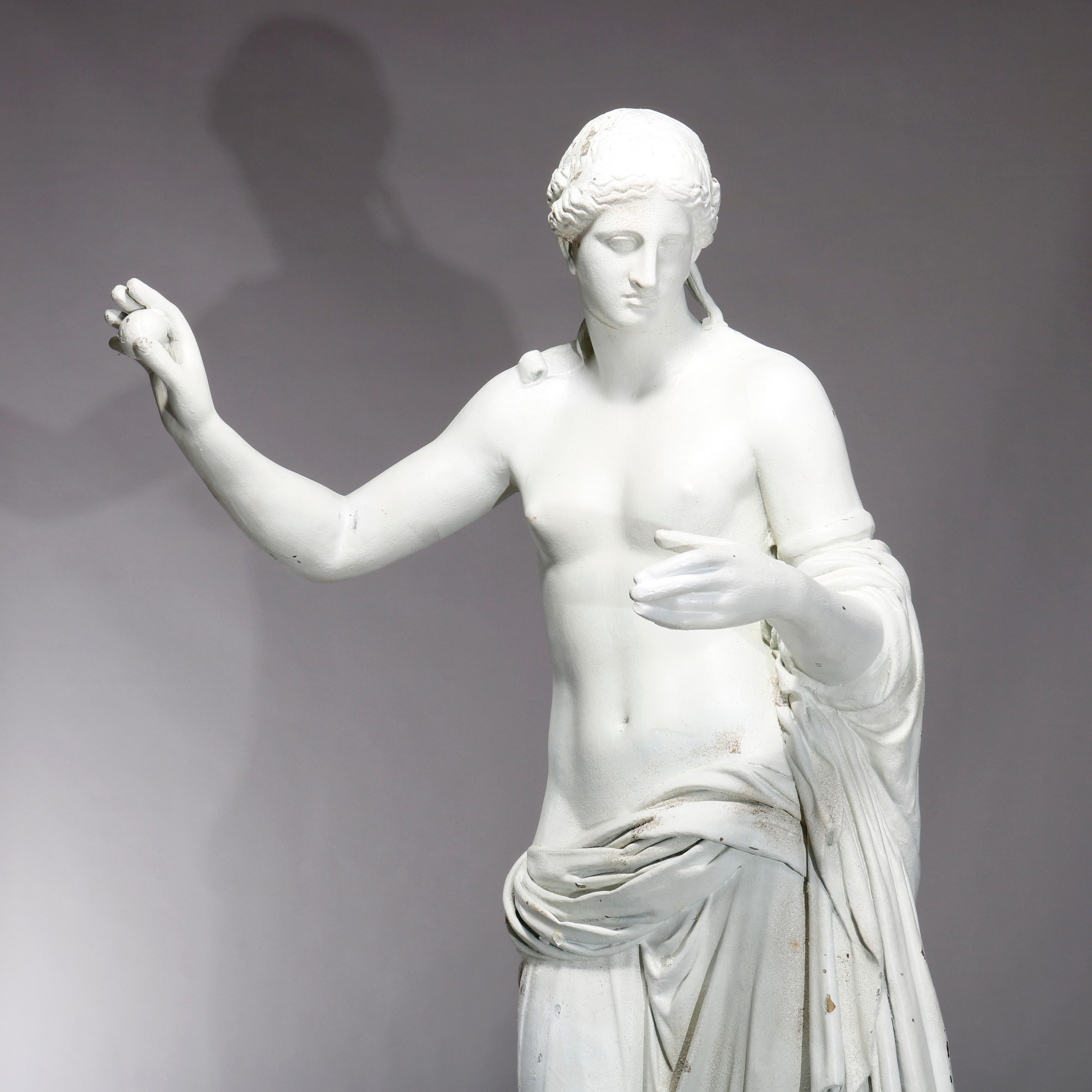 Classical Greek Antique Monumental Classical Venus of Arles Composite Resin Sculpture, c1920