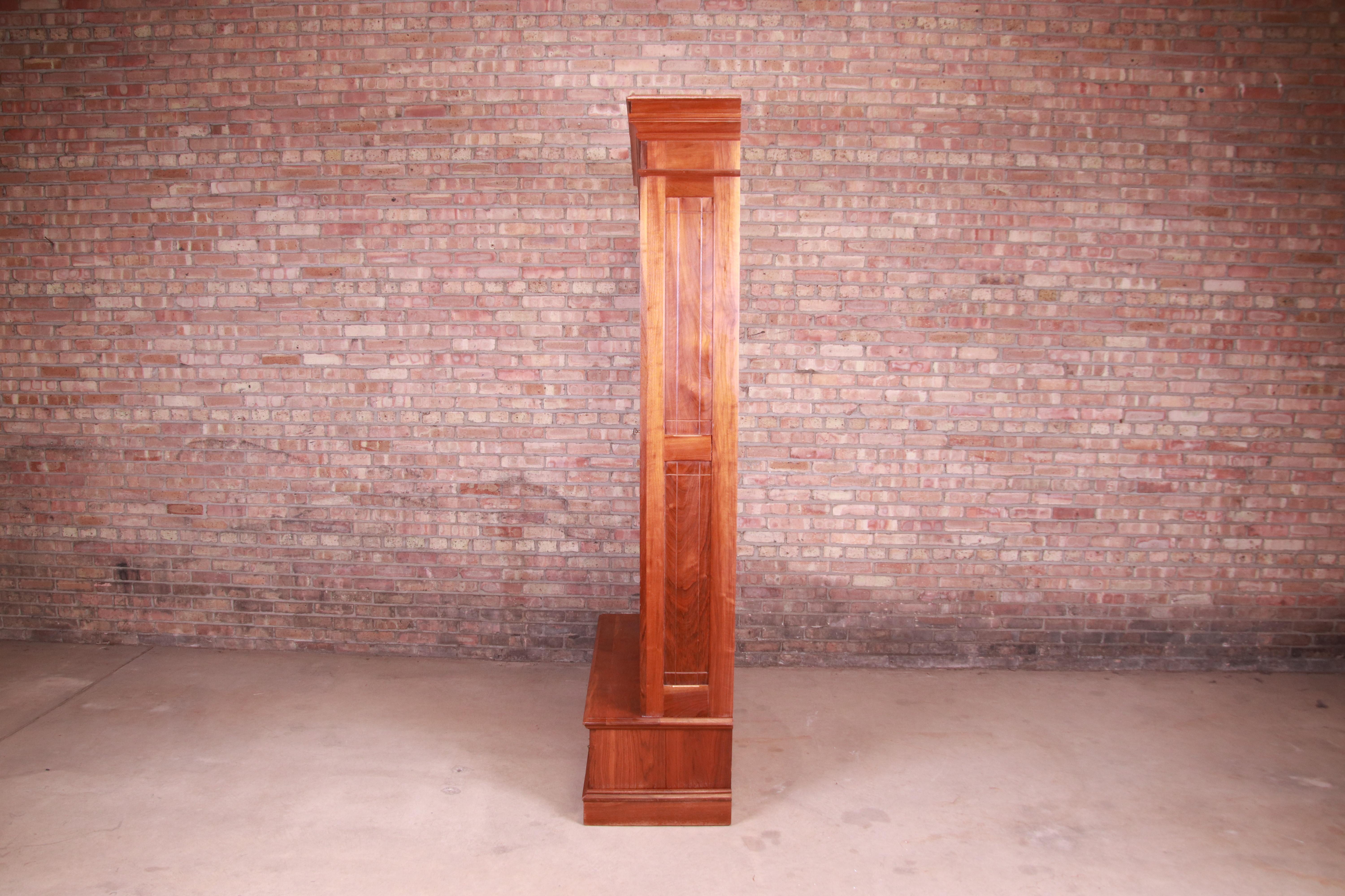 Antique Monumental Eastlake Victorian Burled Walnut Bookcase, circa 1860s 7