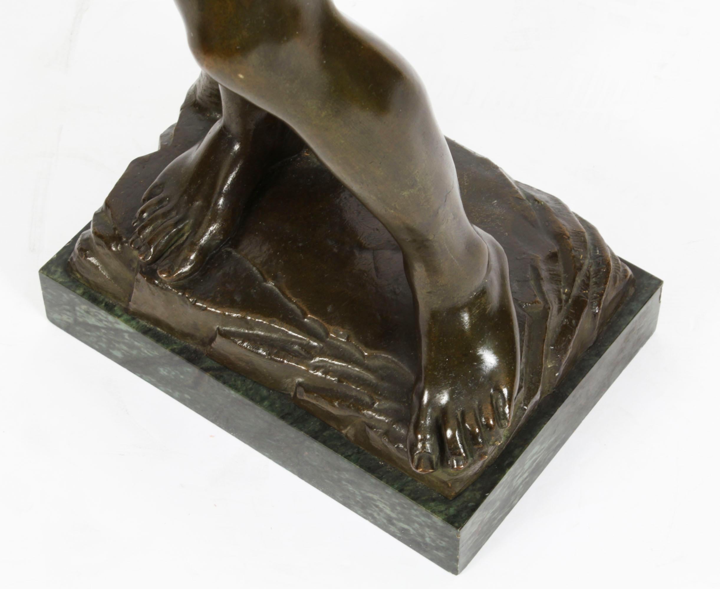 Bronze monumental ancien Grand Tour de Michel-Ange David du 19ème siècle en vente 9
