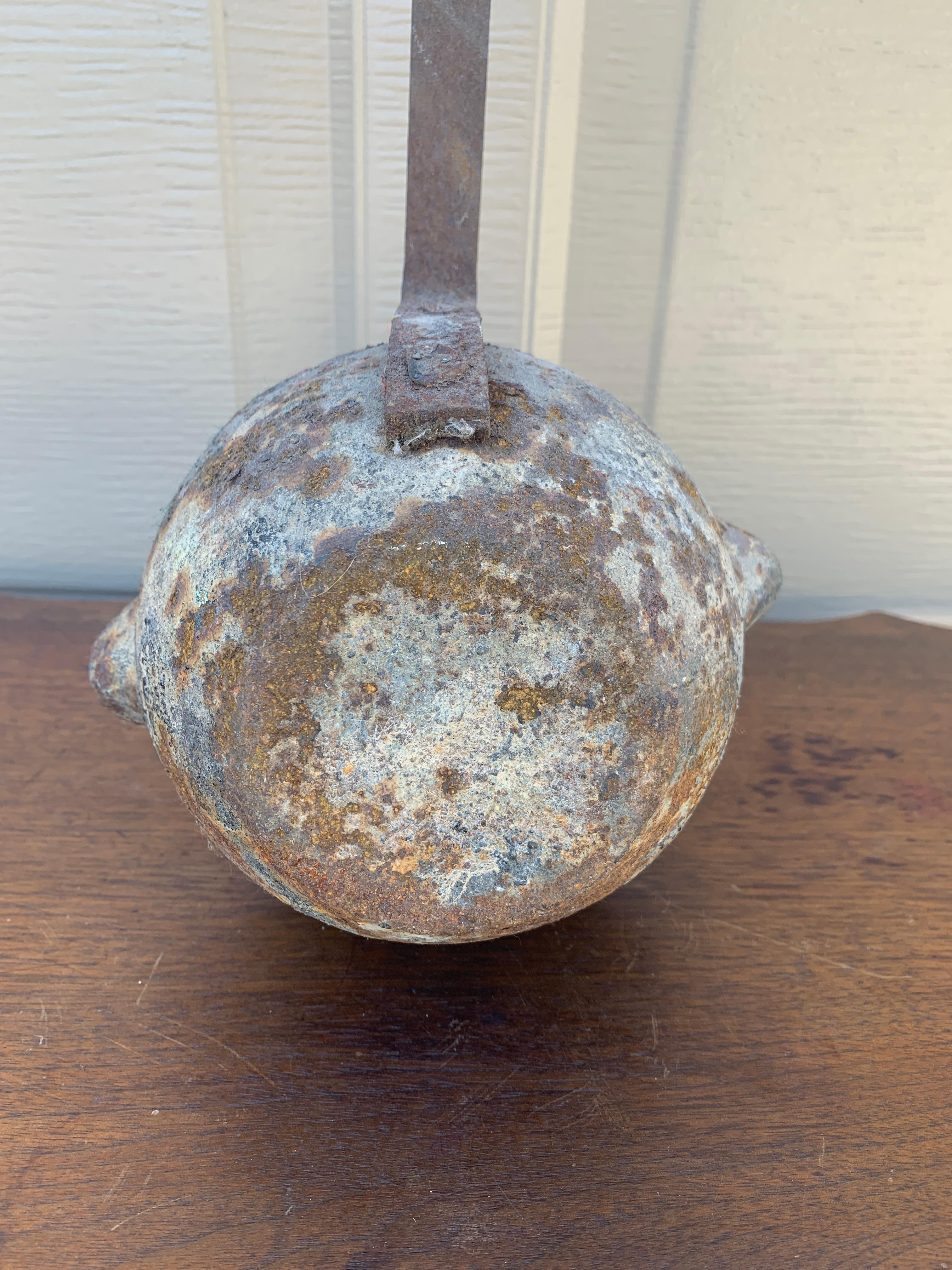 Antique Monumental Hand Forged Iron Commercial Ladle, Early 20th Century For Sale 3