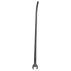 Antigua llave inglesa monumental de hierro forjado a mano, principios del siglo XX