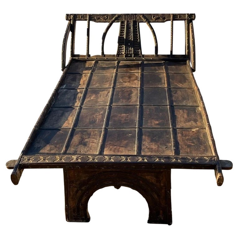 Antique Monumental Indian Day Bed For Sale at 1stDibs