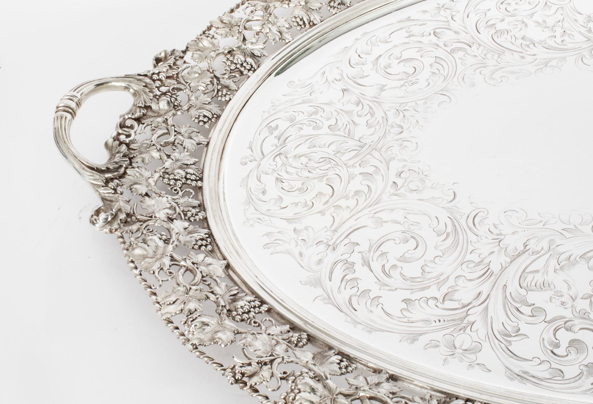 silver plated trays worth anything