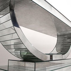 Mirrored Moon Console Table