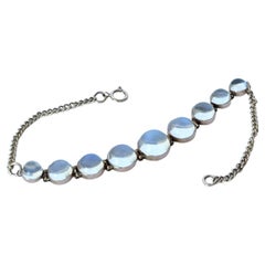 Antique Moonstone and 9 Carat Gold Bracelet