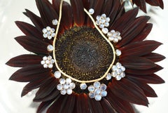 Antique Moonstone and Gold Necklace, English