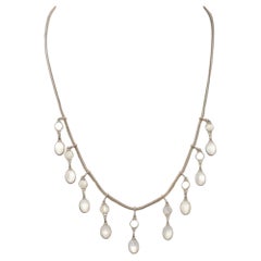 Silver Drop Necklaces
