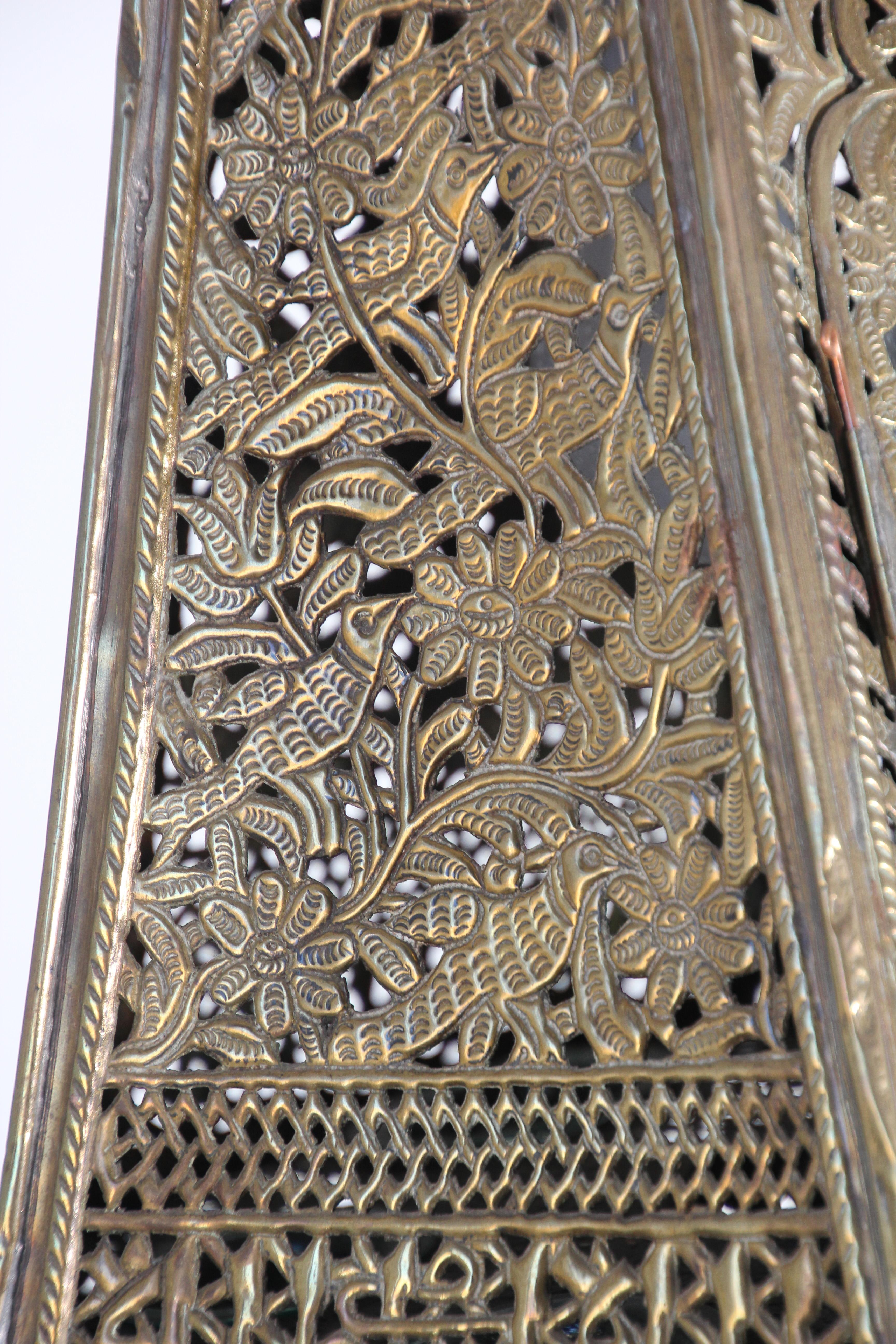 Antique Moorish Brass Turkish Palace Pendant For Sale 11
