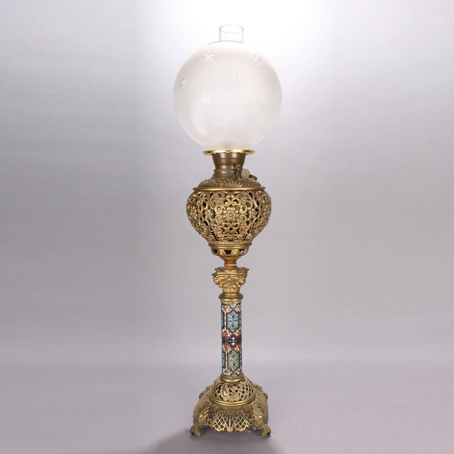 bradley hubbard oil lamp