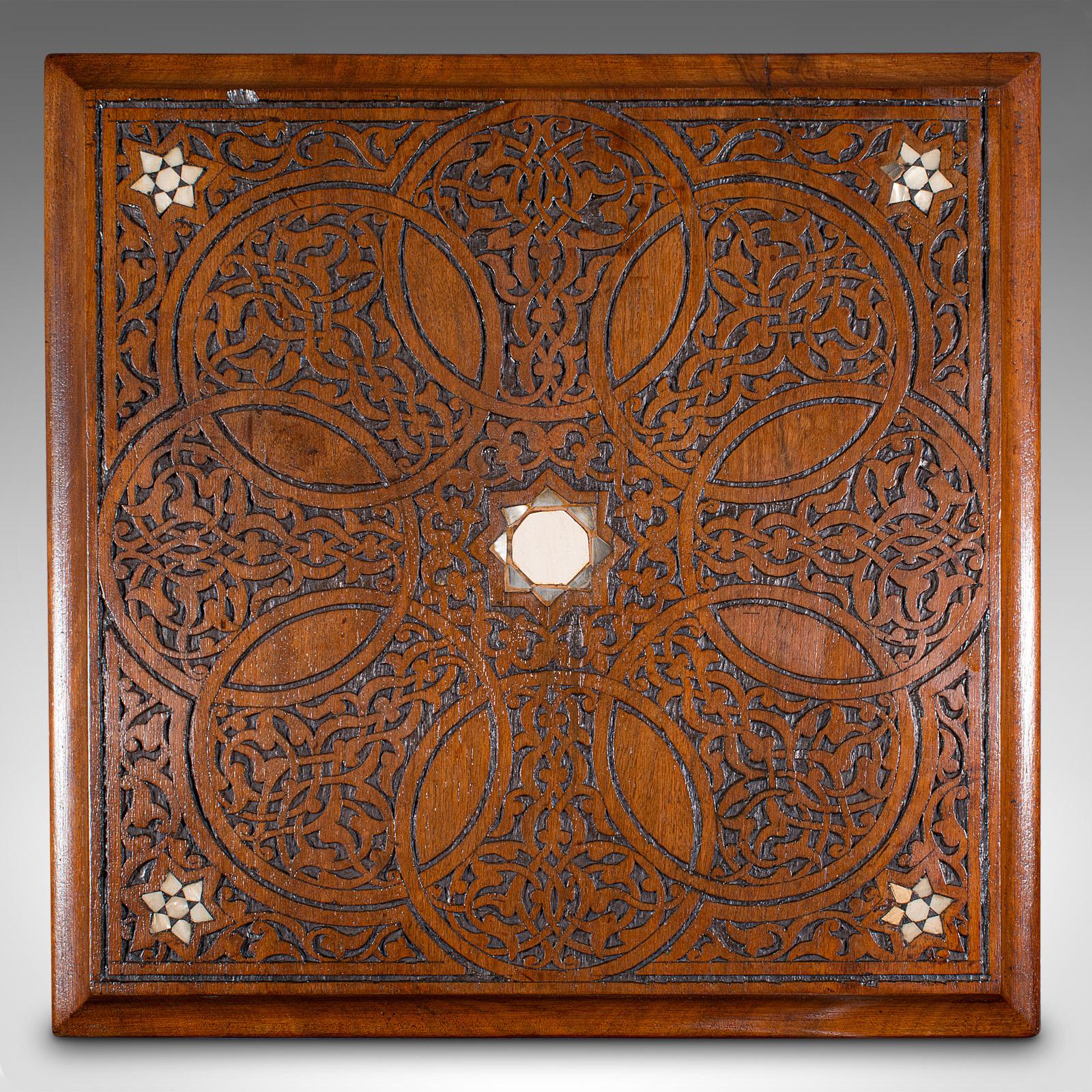 Ancien Stand de jardinière mauresque, Teck du Moyen-Orient, Podium de jardinière, Victorien en vente 2
