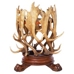 Antique Moose Horn Umbrella Stand