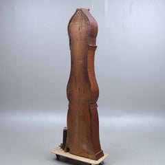 Antique Mora Clock Swedish 1800s Folk Art Brown