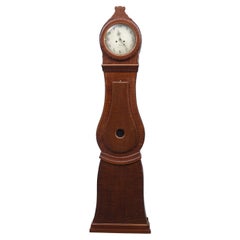 Antique Mora Clock Swedish 1800s Folk Art Brown