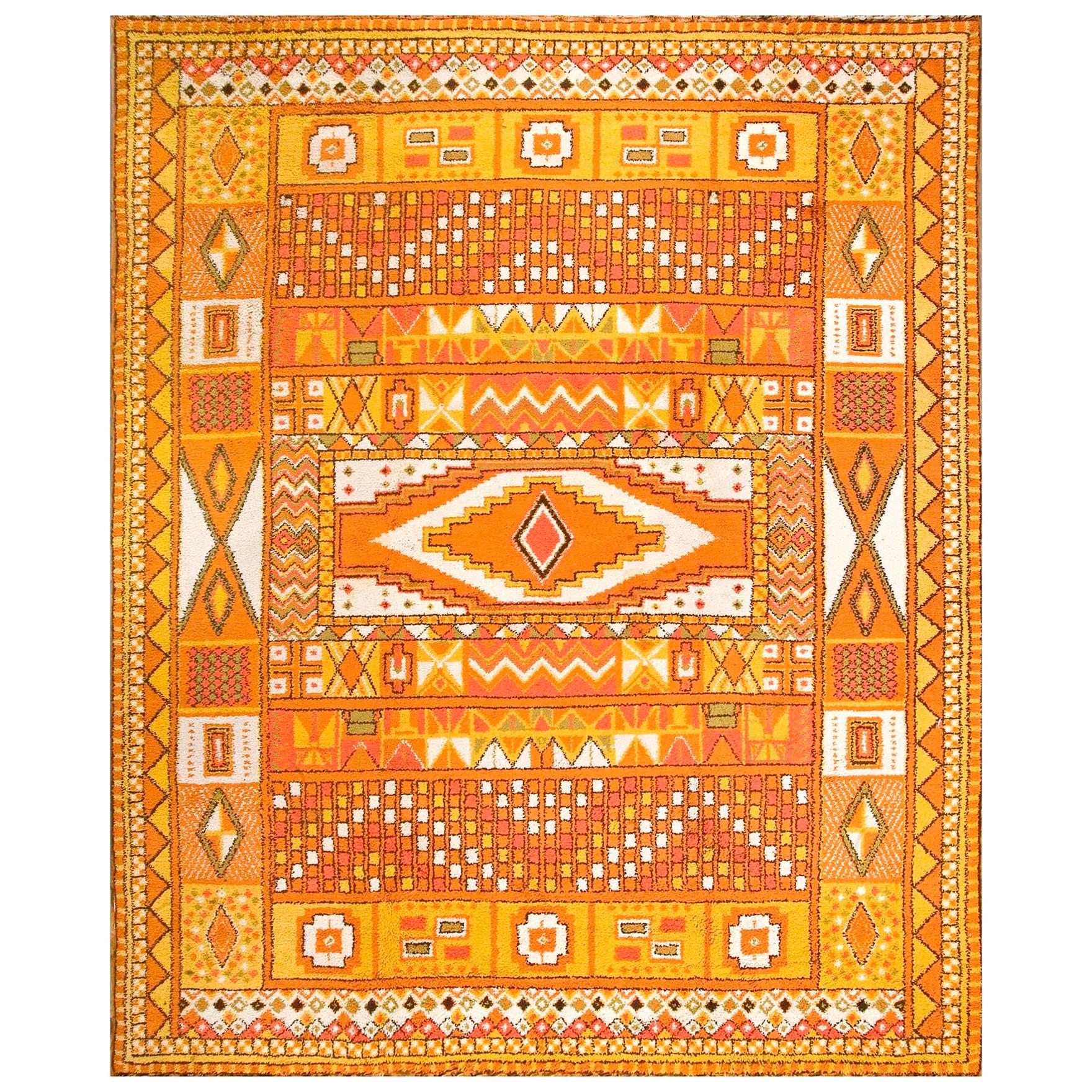 Marokkanischer Teppich aus der Mitte des 20.  12' x 15' - 366 x 457)