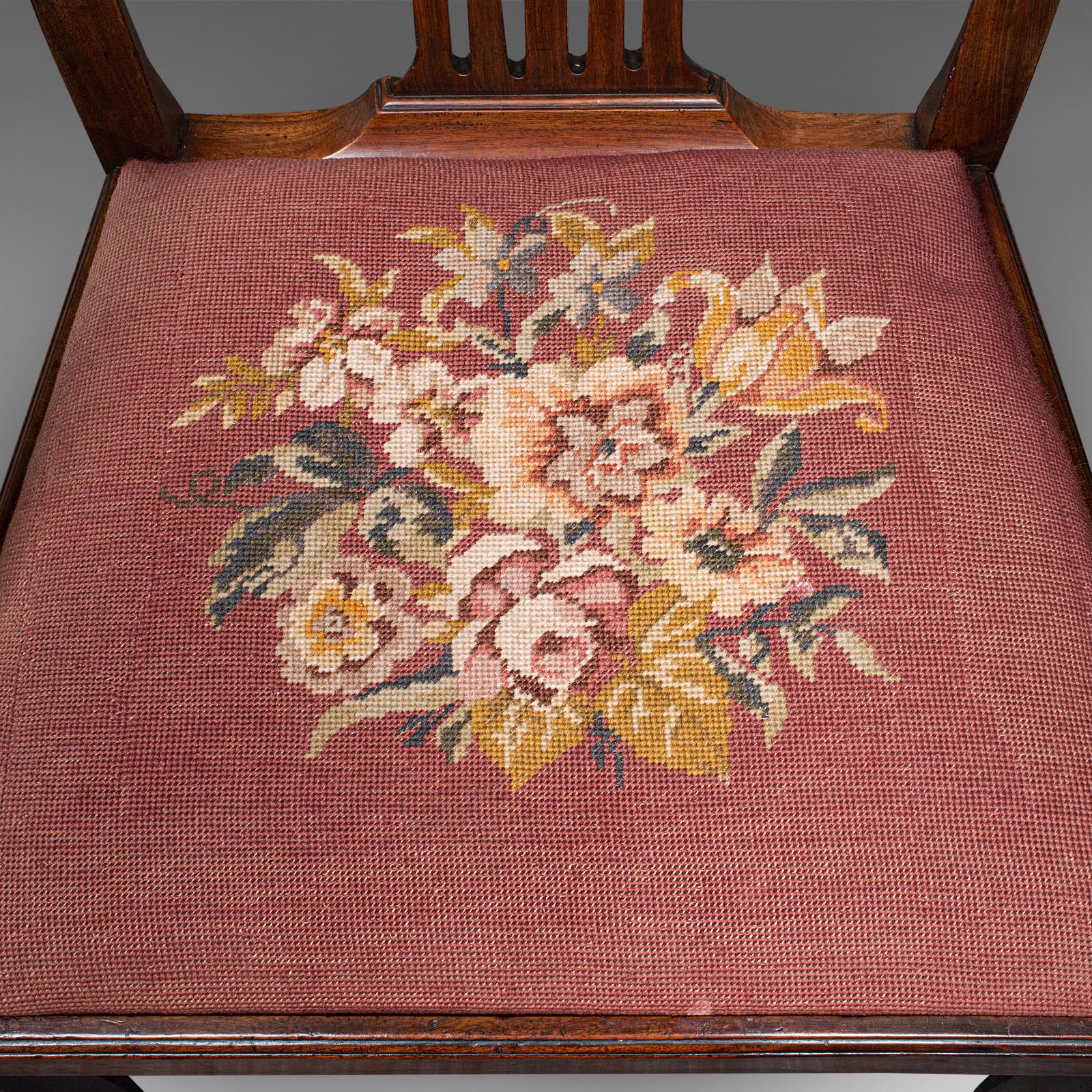Antique Morning Room Elbow Chair, English, Armchair, Chippendale Taste, Georgian 3