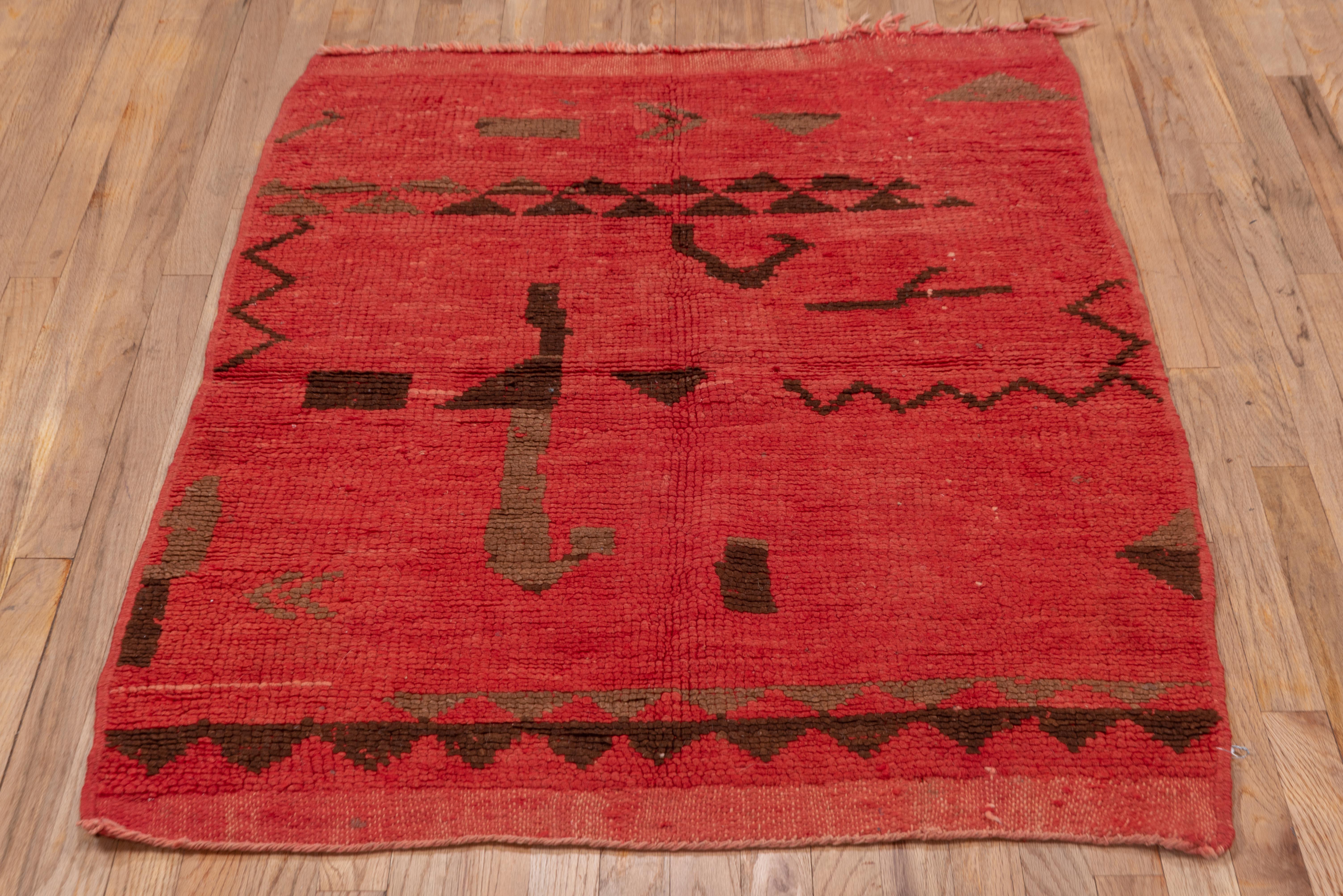 Wool Antique Moroccan 3x4 For Sale