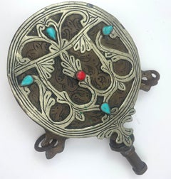 Antique Moroccan Berber Brass Flask 1920s