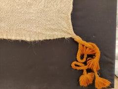 Antique Moroccan Berber Henna-Dyed Woman's Ceremonial Head Cover