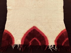 Antique Moroccan Berber Henna-Dyed Woman's Ceremonial Head Scarf