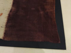 Antique Moroccan Berber Henna-Dyed Woman's Ceremonial Head Scarf