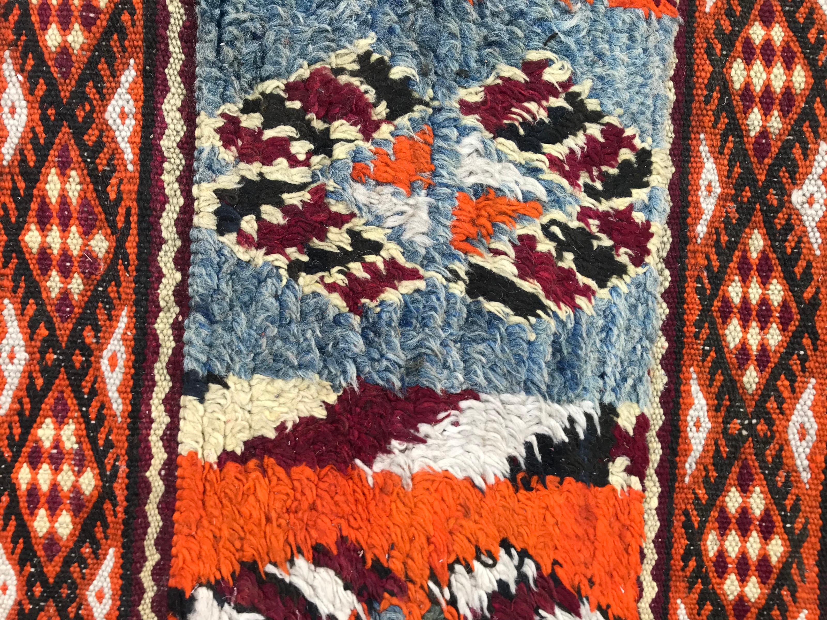 Antique Moroccan Berber Kilim Rug For Sale 7