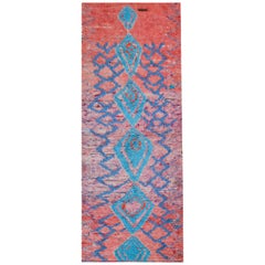 Vintage Moroccan Boucherouitte carpet