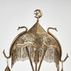 Lampe à poser marocaine ancienne en laiton