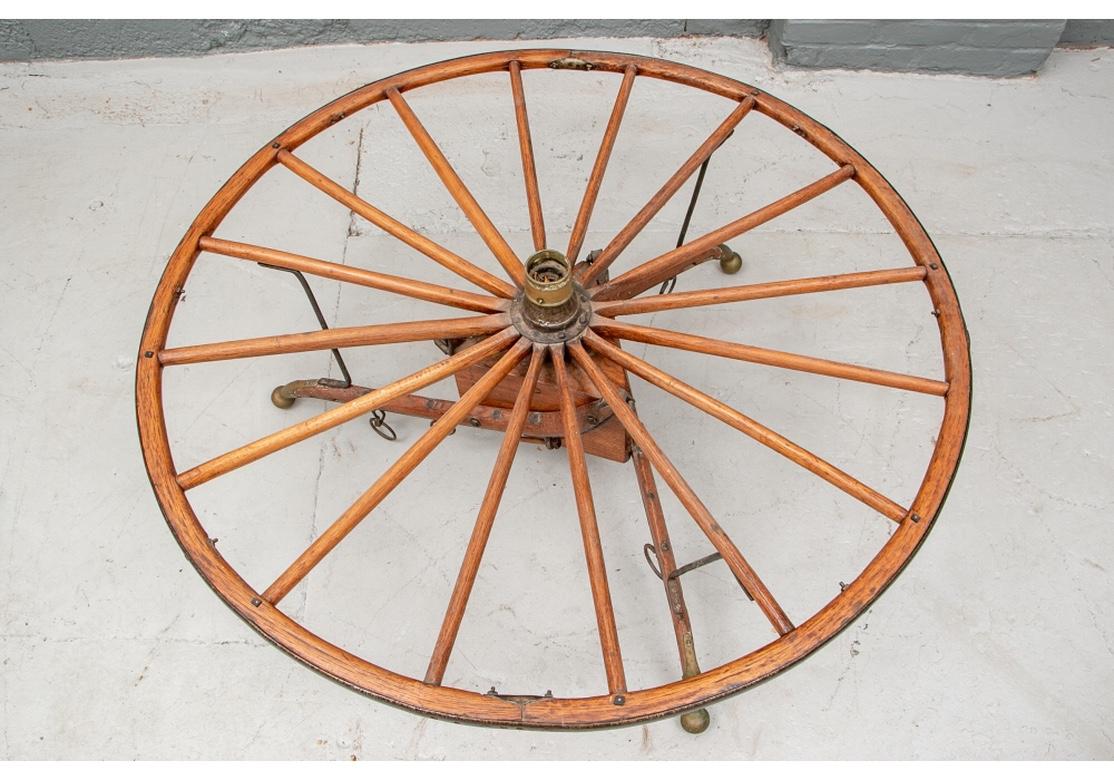 cartwheel coffee table